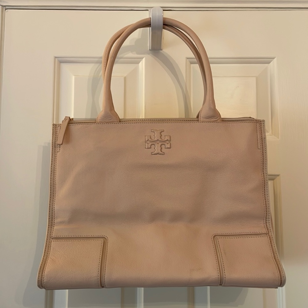 Tory Burch leather Ella large tote
